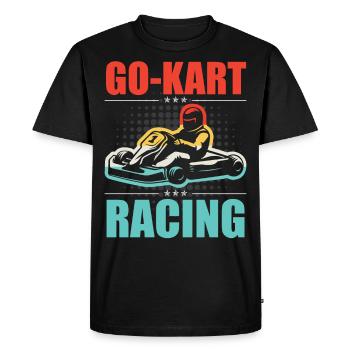 GoKart Racing Vintage - Men's Premium Organic T-Shirt - black - Front - Nico (187cm)