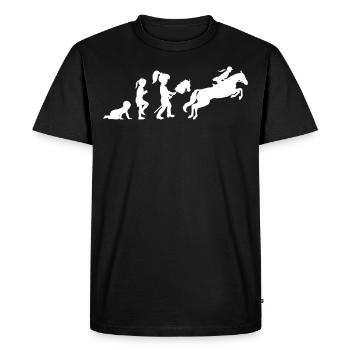 Riding Horse Hobby Horse Rider Rider Rider - Men's Premium Organic T-Shirt - black - Front - Nico (187cm)