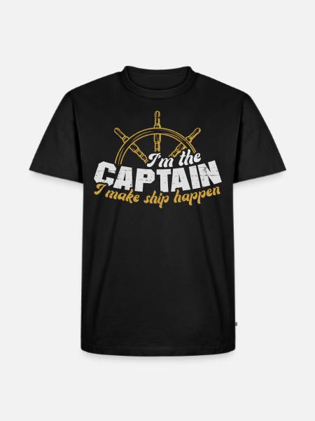 Yachting Sailing Boating Boat Captain - Men's Premium Organic T-Shirt - black