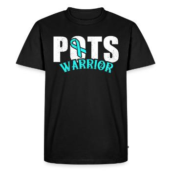 POTS Patient POTS Warrior - Men's Premium Organic T-Shirt - black - Front - Nico (187cm)