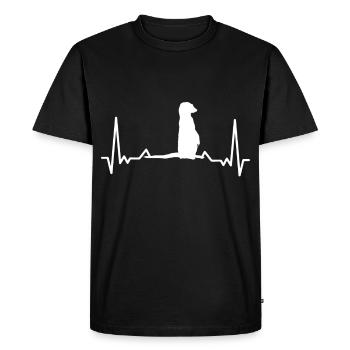 Suricate Pouls - T-shirt Premium bio Homme - noir - Devant - Nico (187cm)