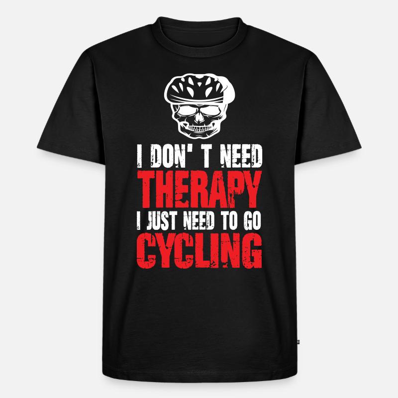 Rennrad - Männer Premium Bio T-Shirt - Schwarz