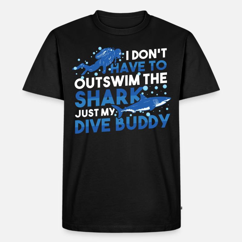 Tauchen - Männer Premium Bio T-Shirt - Schwarz