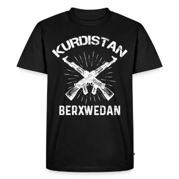 Kurdistan Berxwedan Kurdish Kurdish - Men's Premium Organic T-Shirt - black - Front - Nico (187cm)