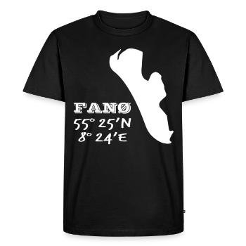 Île de Fanö Danemark Mer du Nord Danois vacances - T-shirt Premium bio Homme - noir - Devant - Nico (187cm)