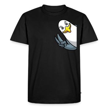 Mouette Mer Méditerranée Mer Du Nord Mouettes - T-shirt Premium bio Homme - noir - Devant - Nico (187cm)