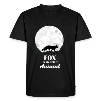 Fox - Men's Premium Organic T-Shirt - black - Front - Nico (187cm)