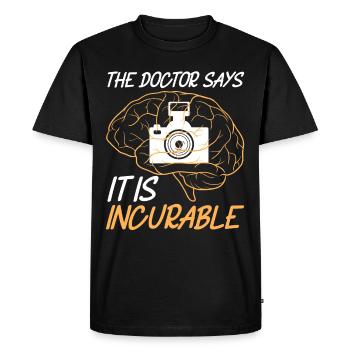 Photographie photographique Photographe photographe photographe - T-shirt Premium bio Homme - noir - Devant - Nico (187cm)