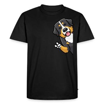 Chien de sennenhund bernois - T-shirt Premium bio Homme - noir - Devant - Nico (187cm)