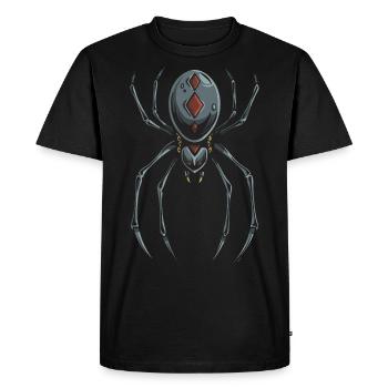 Black Widow Spider - Men's Premium Organic T-Shirt - black - Front - Nico (187cm)