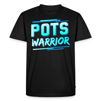 POTS Patient POTS Warrior - Men's Premium Organic T-Shirt - black - Front - Nico (187cm)