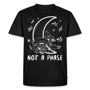 Cottagecore Aesthetic Bisexual Pride Not A Phase - Men's Premium Organic T-Shirt - black - Front - Nico (187cm)