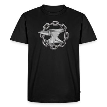 Forgeron enclume Marteau Hifschmiede Cadeau - T-shirt Premium bio Homme - noir - Devant - Nico (187cm)