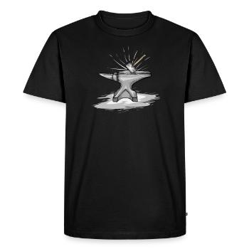 Forgeron enclume Marteau Hifschmiede Cadeau - T-shirt Premium bio Homme - noir - Devant - Nico (187cm)