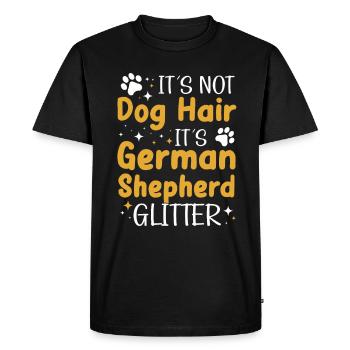 German Shepherd Dog German Shepherd Glitter - Men's Premium Organic T-Shirt - black - Front - Nico (187cm)