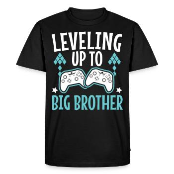 Leveling Up Tp Big Brother - T-shirt Premium bio Homme - noir - Devant - Nico (187cm)