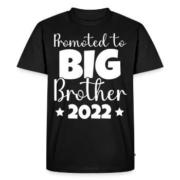 Promu Grand Frère 2022 - T-shirt Premium bio Homme - noir - Devant - Nico (187cm)