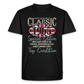 Pas vieux, Mais l’Union Britannique Classique Jack, - T-shirt Premium bio Homme - noir - Devant - Nico (187cm)