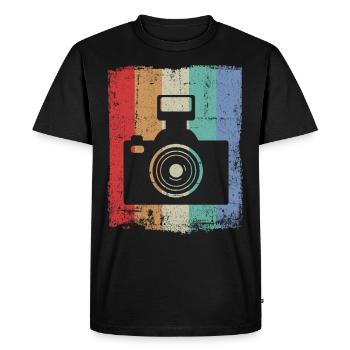 Photographie photographique Photographe photographe photographe - T-shirt Premium bio Homme - noir - Devant - Nico (187cm)