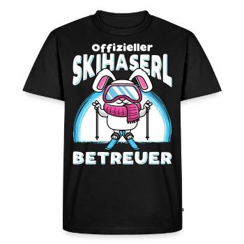 Moniteur officiel moniteur de ski Vacances de ski - T-shirt Premium bio Homme - noir - Devant - Nico (187cm)
