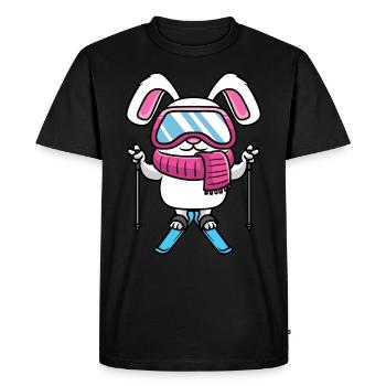 Skihaserl Skiing Skiing Holiday Skier - Men's Premium Organic T-Shirt - black - Front - Nico (187cm)