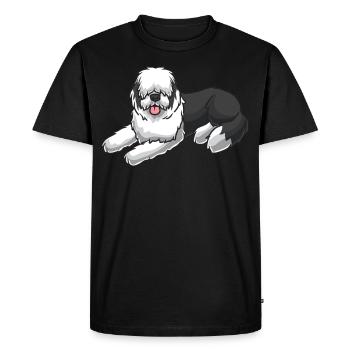 Old English Sheepdog Chien Bobtail - T-shirt Premium bio Homme - noir - Devant - Nico (187cm)