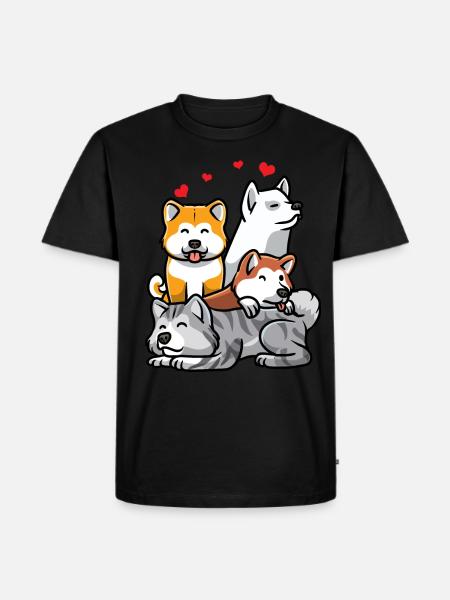 Akita Inu - Men's Premium Organic T-Shirt - black