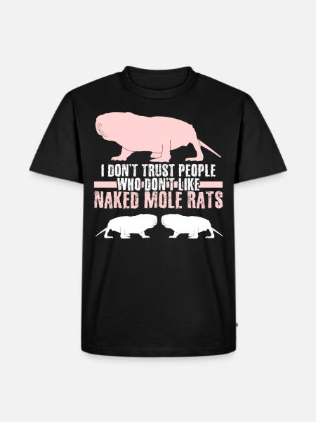 Naked Mole Rats Nacktmull - Men's Premium Organic T-Shirt - black