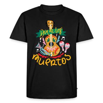 Dia De Los Muertos Day Of The Dead - Men's Premium Organic T-Shirt - black - Front - Nico (187cm)