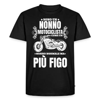 Moto Italie Italien - T-shirt Premium bio Homme - noir - Devant - Nico (187cm)