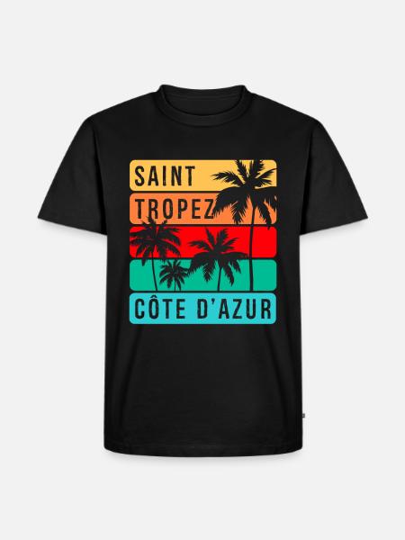 Saint Tropez - Men's Premium Organic T-Shirt - black