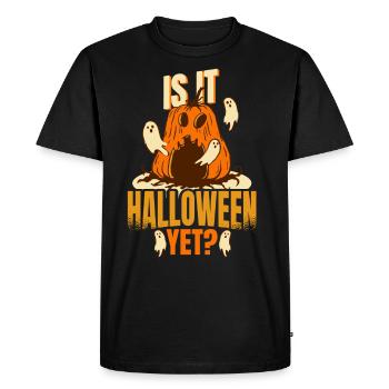 Halloween Is It Halloween Yet - Men's Premium Organic T-Shirt - black - Front - Nico (187cm)