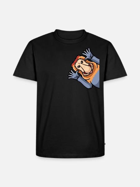 Proboscis Monkey Monkeys - Men's Premium Organic T-Shirt - black