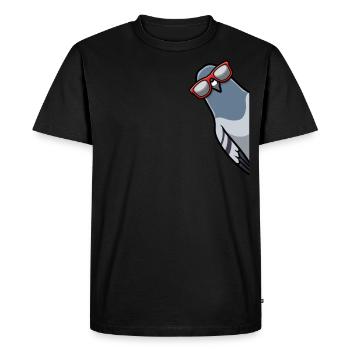 Éleveur de pigeons pigeons colombophile - T-shirt Premium bio Homme - noir - Devant - Nico (187cm)