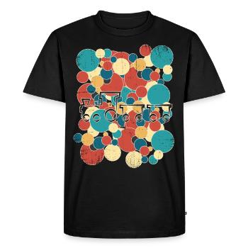 Train Railway Railway Trains Train drivers - Men's Premium Organic T-Shirt - black - Front - Nico (187cm)
