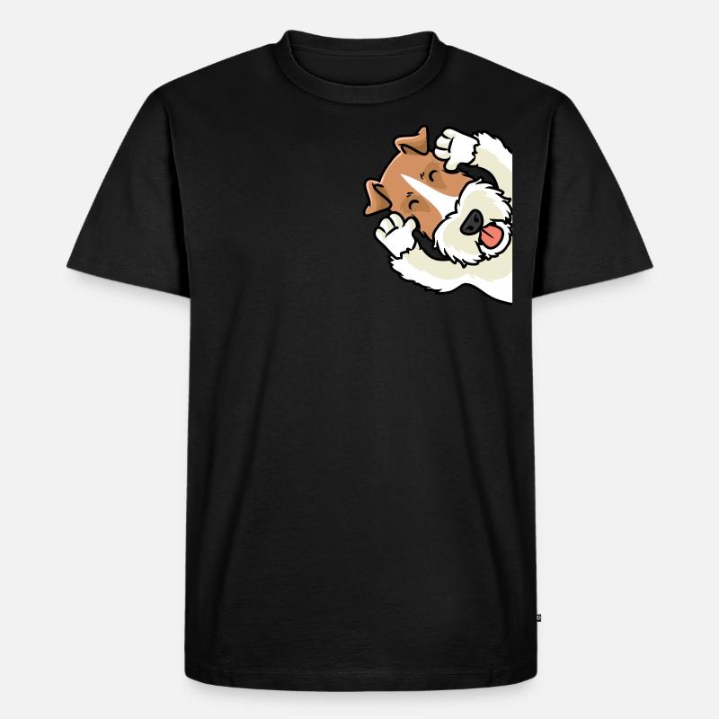 Foxterrier Drahthaar Ätsch Bätsch - T-shirt Premium bio Homme - noir