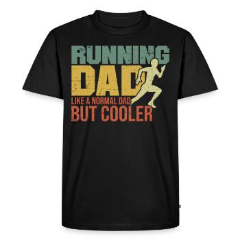 Marathon Running Running Papa - T-shirt Premium bio Homme - noir - Devant - Nico (187cm)