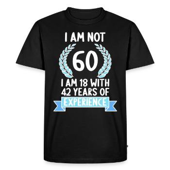 60 ans 60 ans 60 ans 60 ans 60 ans - T-shirt Premium bio Homme - noir - Devant - Nico (187cm)