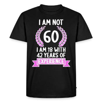 60 ans 60 ans 60 ans 60 ans 60 ans - T-shirt Premium bio Homme - noir - Devant - Nico (187cm)