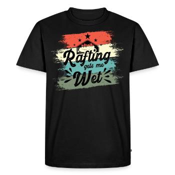 Rafting Bizarre Rafting me mouille - T-shirt Premium bio Homme - noir - Devant - Nico (187cm)