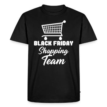 Black Friday Shopping Team Affaires de Noël - T-shirt Premium bio Homme - noir - Devant - Nico (187cm)