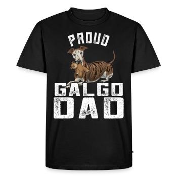Galgo Espanol Papa - T-shirt Premium bio Homme - noir - Devant - Nico (187cm)