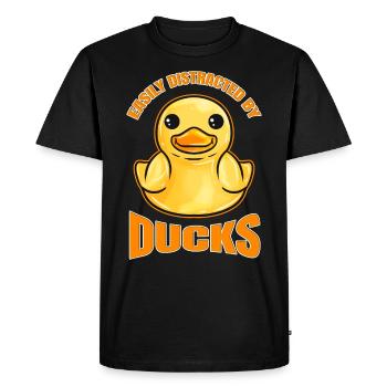 The rubber duck says they are easy to - Men's Premium Organic T-Shirt - black - Front - Nico (187cm)
