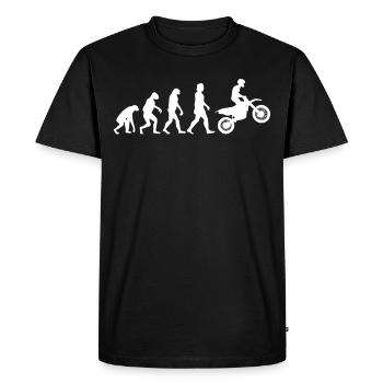 Motocross Cross MX Gift - Men's Premium Organic T-Shirt - black - Front - Nico (187cm)