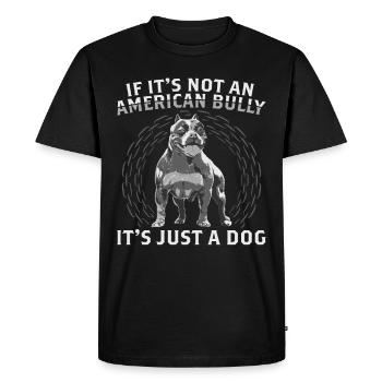 American Bully Dogs | Dog Owner Gift - Men's Premium Organic T-Shirt - black - Front - Nico (187cm)