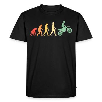 Motocross Cross MX Gift - Men's Premium Organic T-Shirt - black - Front - Nico (187cm)
