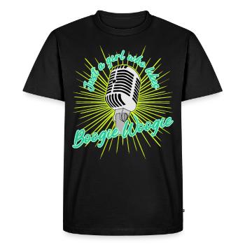 Boogie Woogie Swing Party - Männer Premium Bio T-Shirt - Schwarz - Vorne - Nico (187cm)