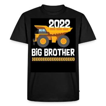 2022 Grand frère chargeuse sur pneus - T-shirt Premium bio Homme - noir - Devant - Nico (187cm)