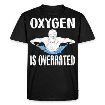 Oxygen is Overrated Natation Natation Eau - T-shirt Premium bio Homme - noir - Devant - Nico (187cm)