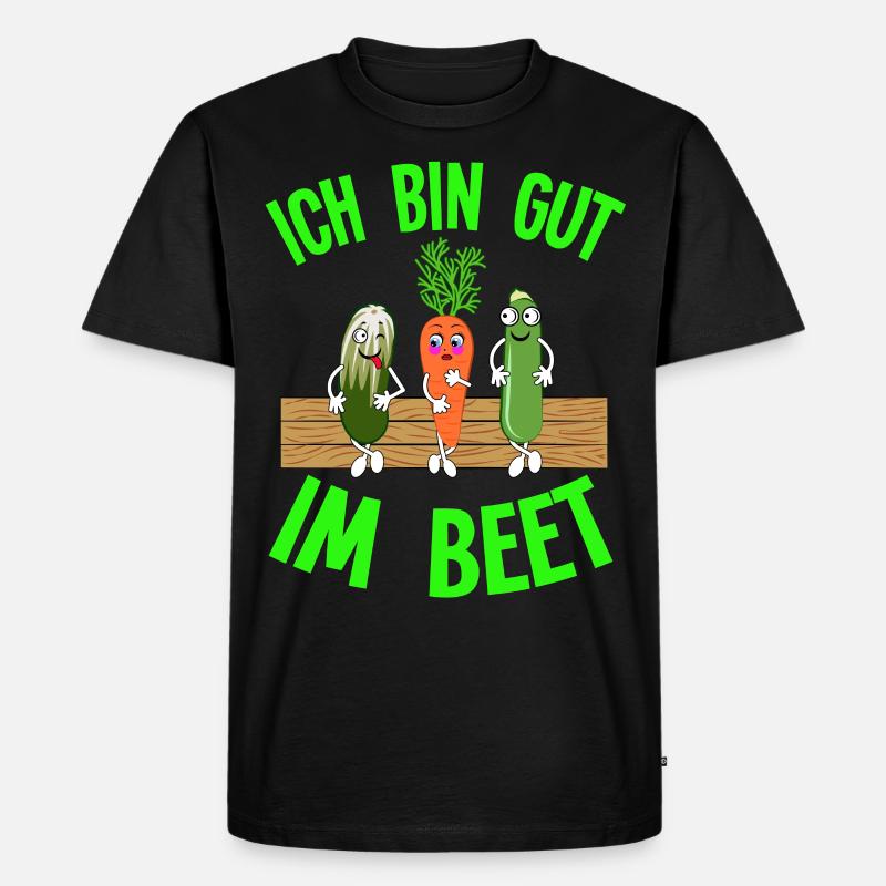 Landschaftsgärtner Gärtnern Gartenarbeit Statement - Männer Premium Bio T-Shirt - Schwarz